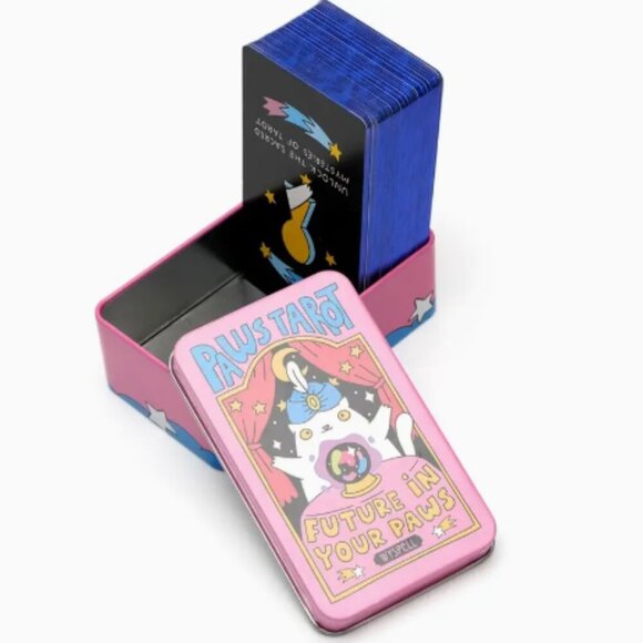 Paws Tarot Future In Your Paws 78 Cards Collectible Tin NWT - Picture 3 of 5
